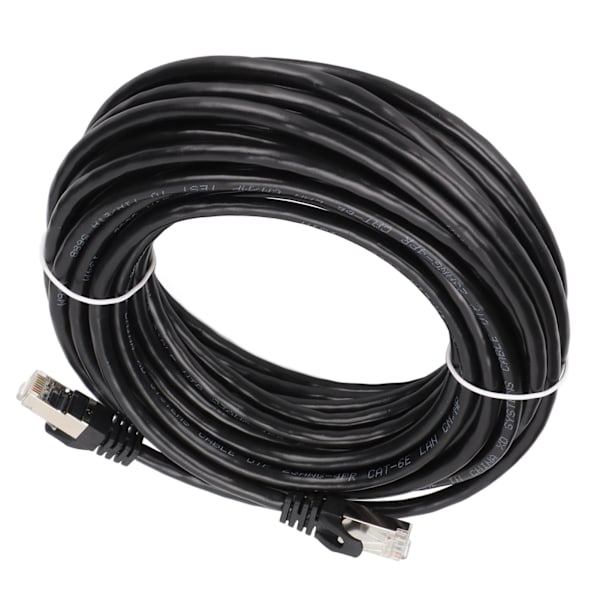 Cat 6 Ethernet-kabel EMI-beskyttelse Lavt returtab 10 Gbps højhastigheds RJ 45-stik internetledning til pc 10 meter