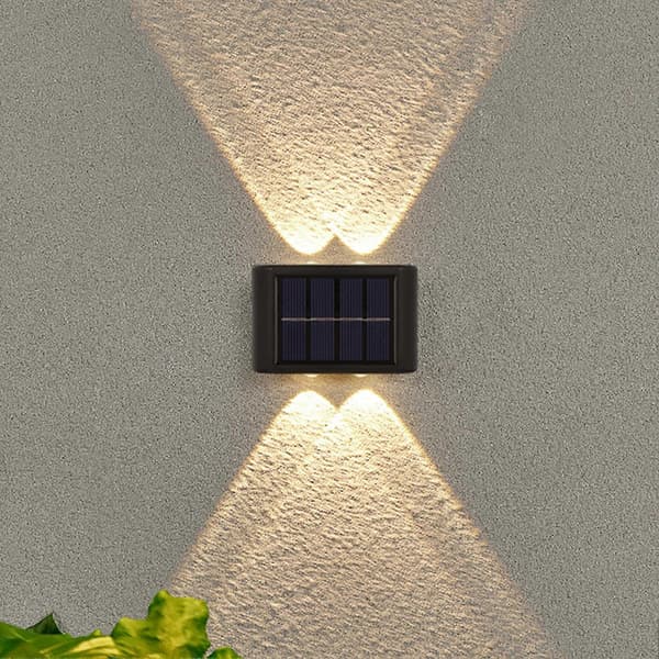 Utendørs Hage Solcellelampe Høy Lys Langvarig Lampepynt for Gårdsplass Stemningsbelysning
