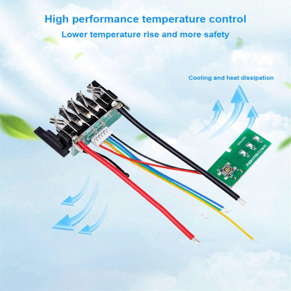 2 KPL Li-Ion Akun PCB-latauspiirilevy 18 V:lle
