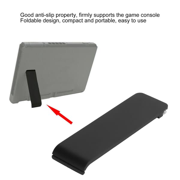 Host Back Stand Foldbart Støttebeslag Støtteben Passer til Switch Reparationstilbehør Sort