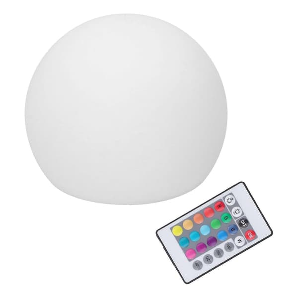 LED Ball Lamp RGBW Globe Lamp Night Light with 16 Colors Dimmable 4 Modes 24 Key Remote Control 12x12cm