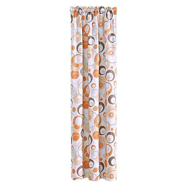Fönstergardin Ljustät Lätt Att Installera Polyester Cirkelmönster Fönsterdraperi Heminredning Orange