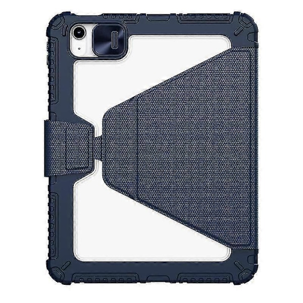 NILLKIN Bumper Leather Case Pro for iPad 10.9 (2022) - Avtakbart PU-skinn Tablet Deksel Blå
