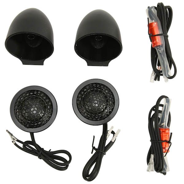 2 stk. 150W Dome Tweeter 2-vejs system Metal Aluminium Kompakt Dome Audio Tweeter Bilhøjttaler
