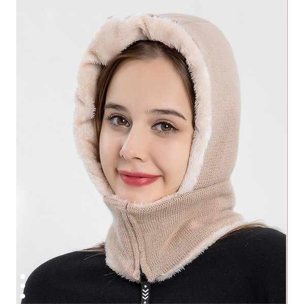 Talven lämmin Balaclava-hattu joustavalla kaulapipolla miehille ja naisille