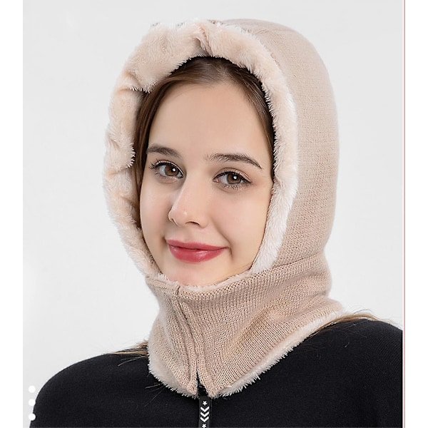 Vinter varm balaclava hat med elastisk halshat til mænd og kvinder