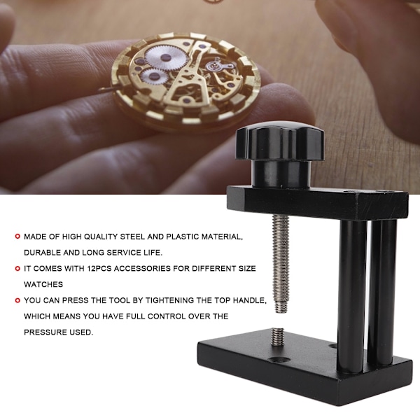 Professionell hög precision Spiral Watch Back Case Press Verktyg Reparationsverktyg