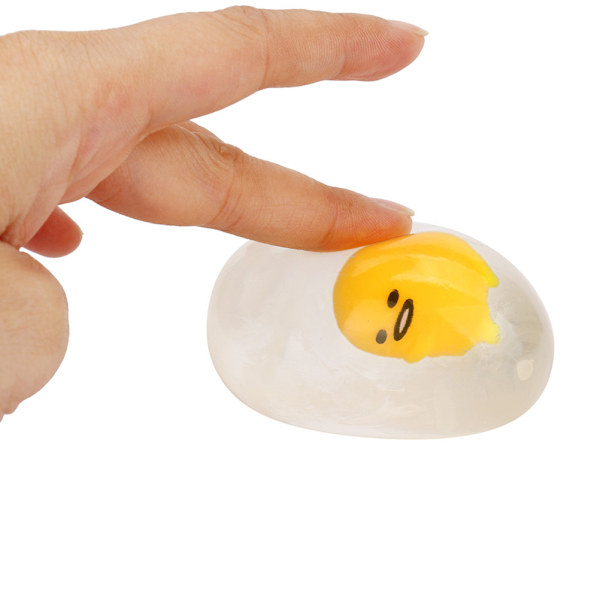 Anti-stress Clear Water Squeeze Toy - Lazy Egg Mascot