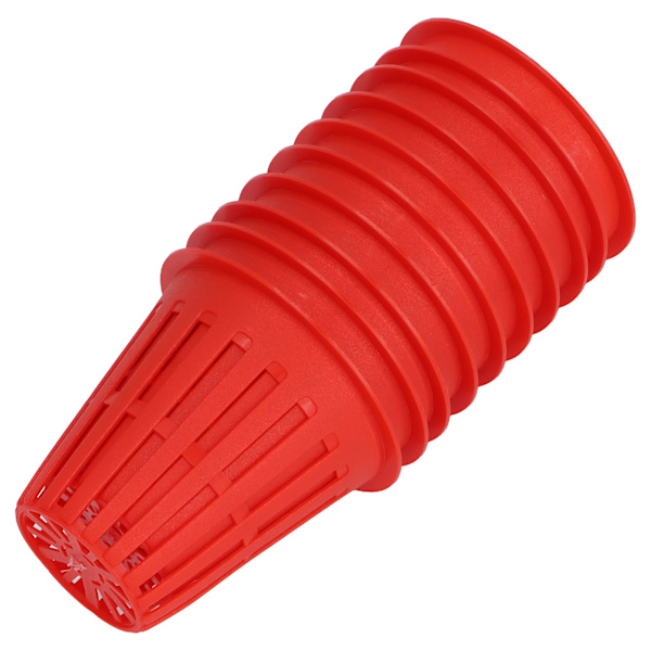 10 STK Plantekurv Hydroponisk dyrkningskurv Plastic Plant Mesh Cup til altanhaveRød