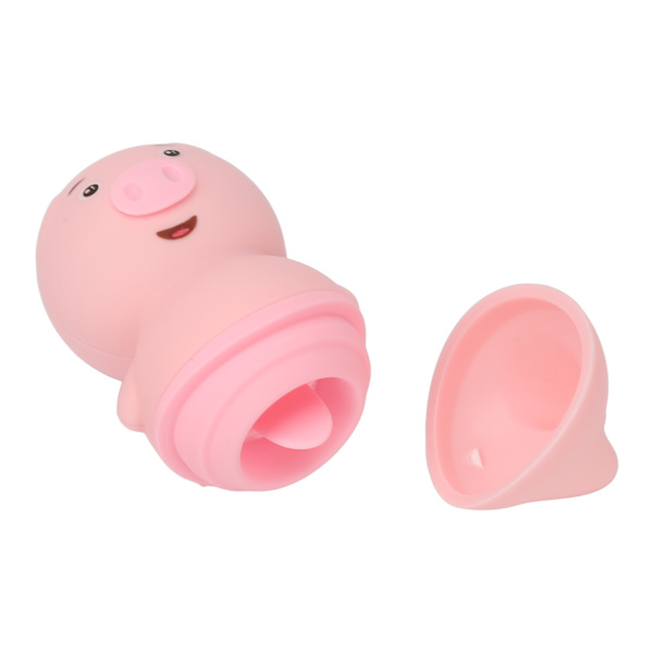 Klitoris Nippel Stimulator Slikker Suger Masserer Lav Støj USB Genopladelig Piggy Klitoris Stimulator
