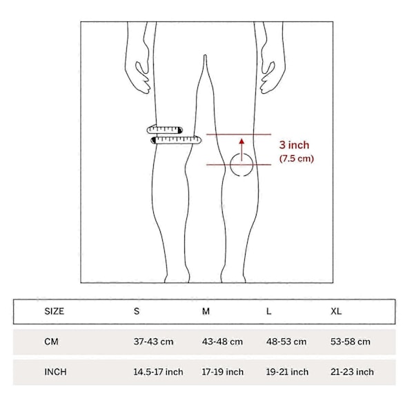2 kpl Musta ValkoinenL Ligamentti Polvituki - Polvituki Miehille/Naisille - Polvituki Polvikivun Lievitykseen, Nivelrikkoon, Kierukan Repeämään, Painonnostoon ja
