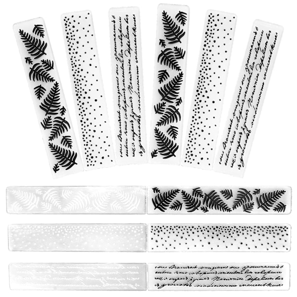 9 stk. plast prægemapper Scrapbooking DIY kortfremstilling præget skabelon papirhåndværksværktøjer