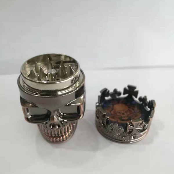 Metallikallo-mylly kruunulla yrtteille ja mausteille 45 mm