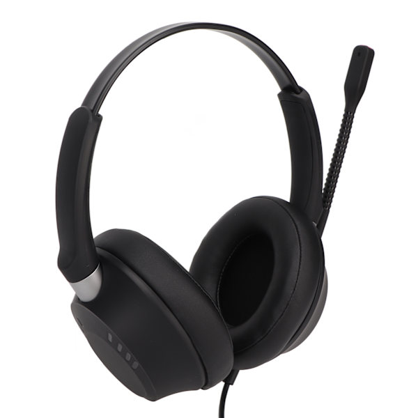 X6D USB 2 Telefon Headset Brusreducerande Högtalarvolymjustering Binaural Business Headset för Call Center