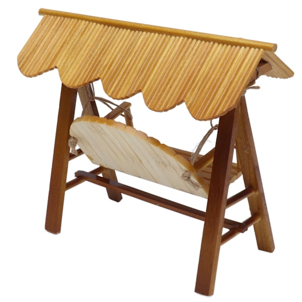 Mini træ hængekøje 1:12 Miniature scene møbler model dukkehus tilbehør til over 3 år gamle