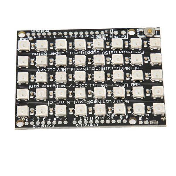 WS2812B 5050 RGB LED Integrert Driver 5x8 40 Bits Fullfarge Lys Utviklingskort for Hotell