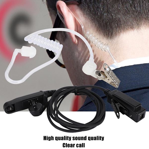 Bekväma öronproppar Luftledning Öronmussla Headset med PTT-knapp för Baofeng UV-9R