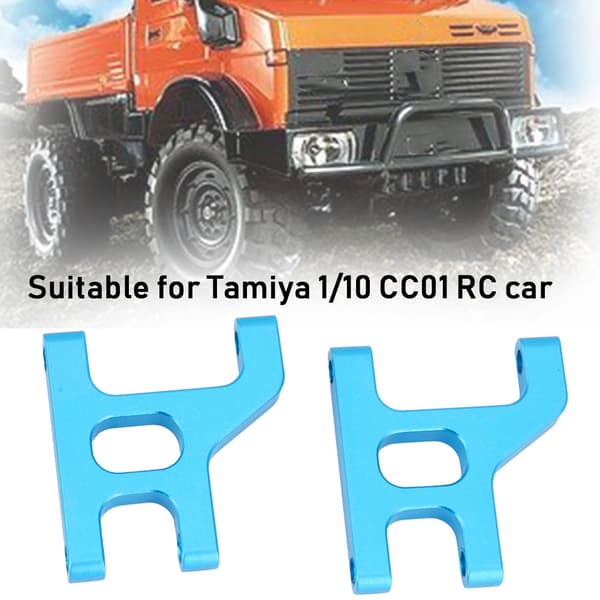 Aluminiumslegering Forreste Nedre Ophængsarm (V/H) Passer til TAMIYA 1:10 CC01 RC Modelbil Blå CC01-003B
