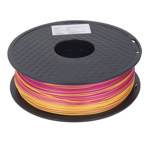 Silke Filament 1,75 mm Guld og Purpurrød Skinnende PLA Clog Free 3D Printer Filament