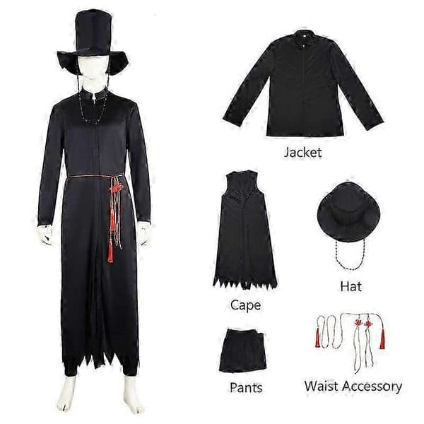 Herr Anime Uniform KPop Jinu Cosplay Set Halloween Karnevalsfestdräkt M