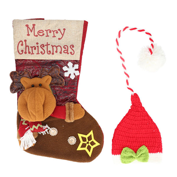 Vastasyntyneen valokuvausmakuupussi Hat Cute Exquisite Baby Infant Christmas Sleeping Bag PropsChristmas Deer