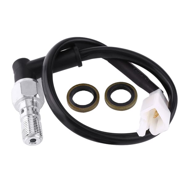 Universal Motorcykel Hydraulisk Broms Tryck Bakljus Switch Ihålig Bult (M10*1.25MM)