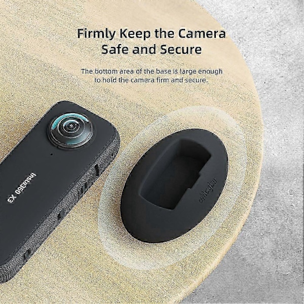 Silikonstativbas kompatibel med Insta 360 X3 Actionkameradelar Högkvalitativt Solitt Skrivbordsstativ Skydd