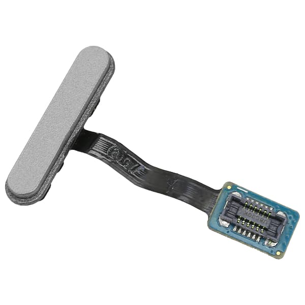 Hemknappskabel Telefon Fingeravtryck Touch Identifiering Flexkabel för S10E G970 ErsättningSilver