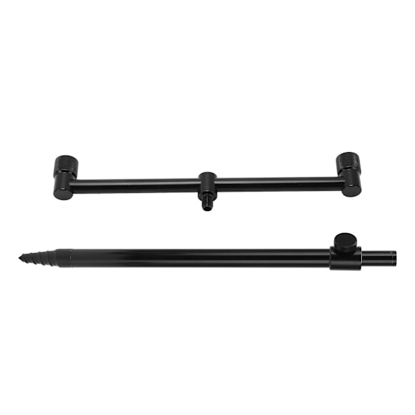 Fiske Spöfäste Aluminiumlegering Flexibel 2 Sektioner Bärbar Fiske Spö Markhållare Fiskeverktyg (25cm Spö 31cm Fäste)