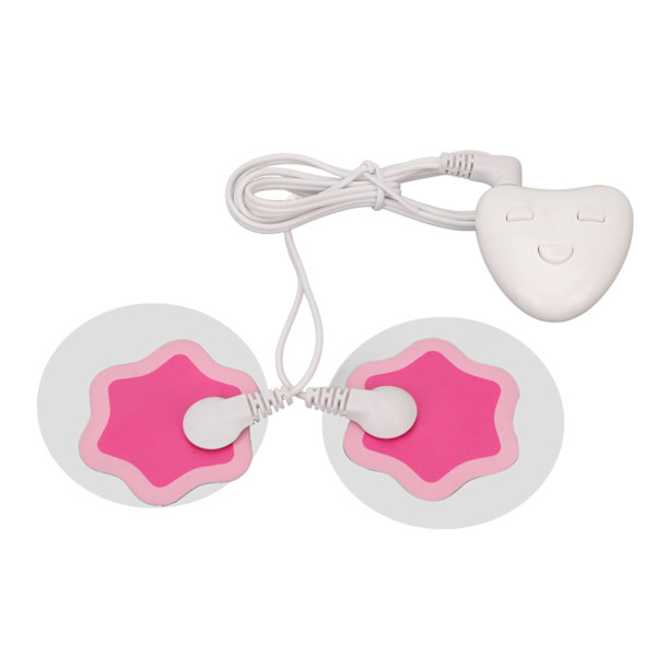 Menstruationsvärk Stop-enhet med elektrodplåster Uppladdningsbar USB Bärbar Menstruationsvärk Stop Massager för kvinnor Vit