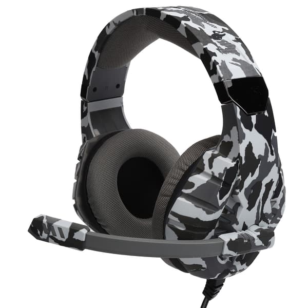 Kablet Gaming Hovedtelefon Computer Stereo Headset med LED Lys Mikrofon USB+3.5mm Port