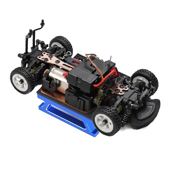 For 1/28 Mini RC Bilmodell Bilreparasjonsstativ Blå