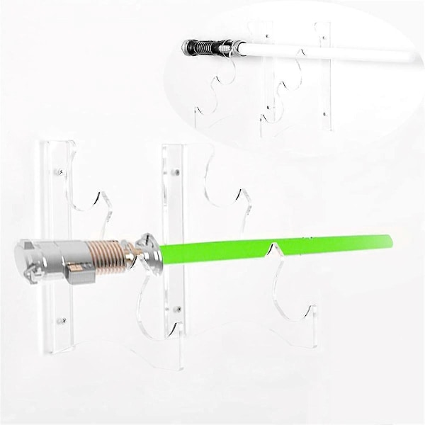 Lys Saber Stativ Display Akryl Tryllestav Holder Transparent