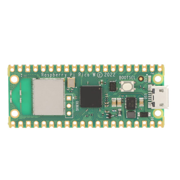 RP2040-mikrokontrollerikehityskortti 26 nastaa 2 Mt muistia 2,4 GHz mikro-ohjainkortti Raspberry Pi Pico W:lle