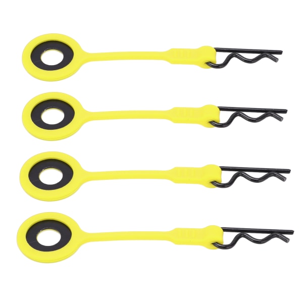 4 STK RC Body Clips Pins RC Car Shell Body Fixed Clips Holder Silikone Metal Universal til 1/10 Model CarYellow