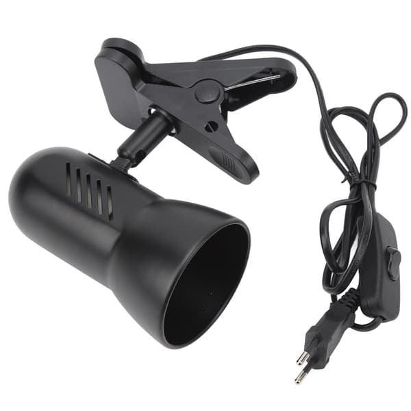 LED Klemmelampe Arbeidslampe 360 Graders Roterbart Hode E27 Bordlampeholder Plug and Play Clip On Leselys EU Plugg 85‑265V