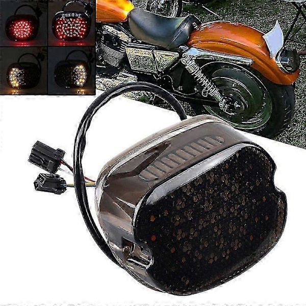 Motorsykkel LED Bremselys Baklys Integrert Blinklys kompatibel med Dyna