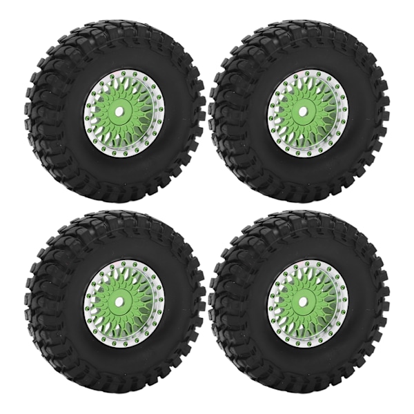 4 stk. RC-bilhjul med nav for AXIAL SCX24 AXI90081 AXI00001 AXI00002 1/24 hjulnav dekksett gull