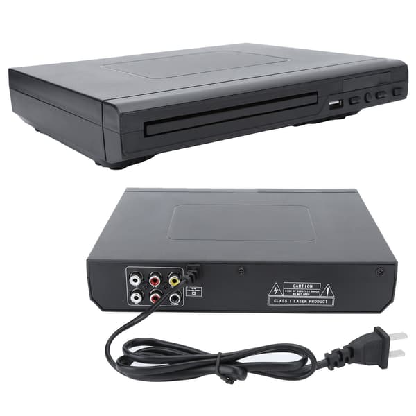 Husstand DVD-afspiller Hjemme Audio- og Videoudstyr USB-interface Sort US 100‑240V