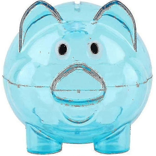 Spargris Transparenta Pengaburkar Godisburk blå