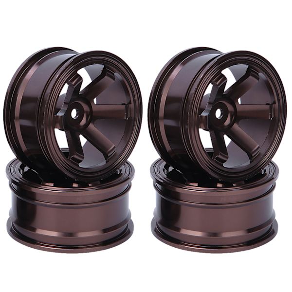 4 st Aluminium Alloy Hjulnav för Universal 1/10 Flat Running Drift RC BilCoffee