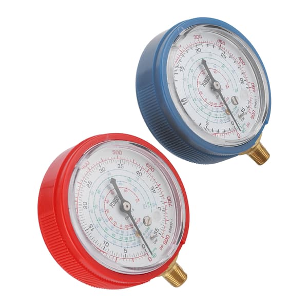Airconditionings Fluorid Tryk Måler Høj/Lav Tryk Meter AC Reparationsværktøj