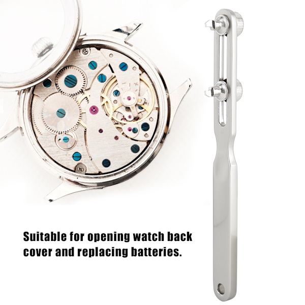 Justerbar Professional Watch Back Case Opener Cover Reparation Wrench Remover Tool (utan spår)