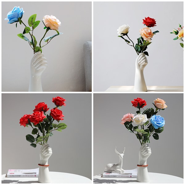 Konst kropp keramik vas hem inredning handformad blomvas modern hem vardagsrum prydnad