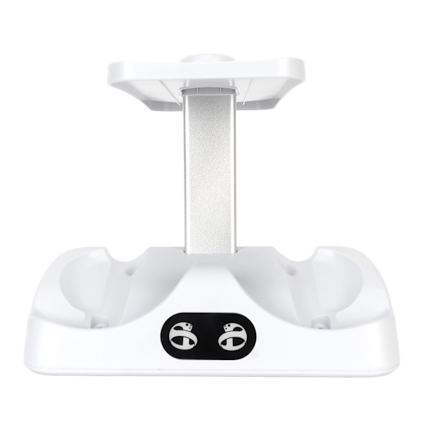 Laddningsstation för PS5 VR2-kontroller med VR-headsetstativ LED-indikator 2 magnetiska spännen Typ C-kabel Vit