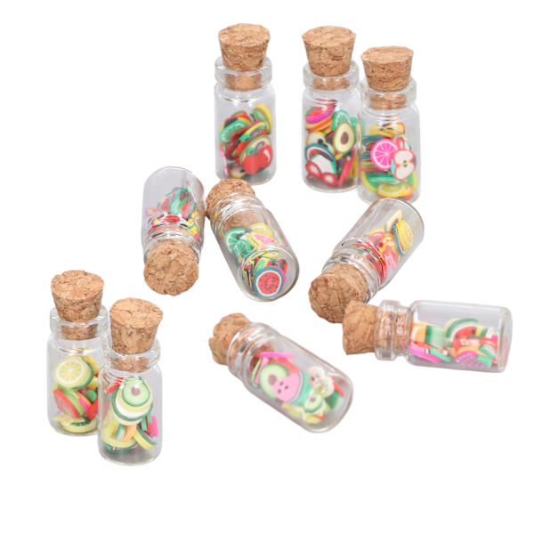 Dukkehus Mini Candy Modell Søt Simulering Dukkehus Kjøkkendekorasjon med Korkpropp for 1:12 Dukkehus