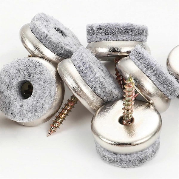 100 st Filtglidskruvar, 22 mm Stolsglidare, Filtglidare