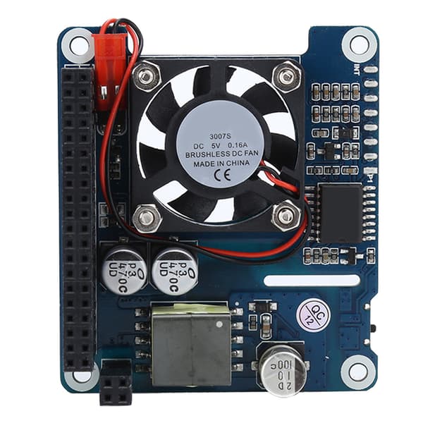 Ekspansjonskort for Raspberry Pi 4b 3bPOE Power Over Ethernet Kjølemodul Innebygd Vifte