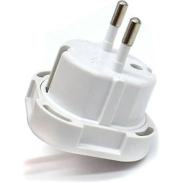 2025, Reseadapter - UK till EU Euro Europeisk Adapter Vit Kontakt 2 Stift - 5-pack