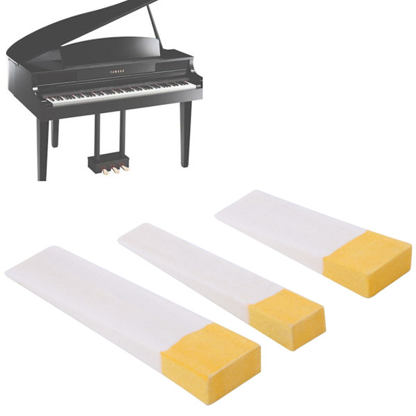 3 stk filt kiledemper oransje hvit piano filt tuning kiledemper blokk verktøy tilbehør